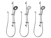 HALO SHOWERS II Single Spray Slide Shower White,Gunmetal,Black